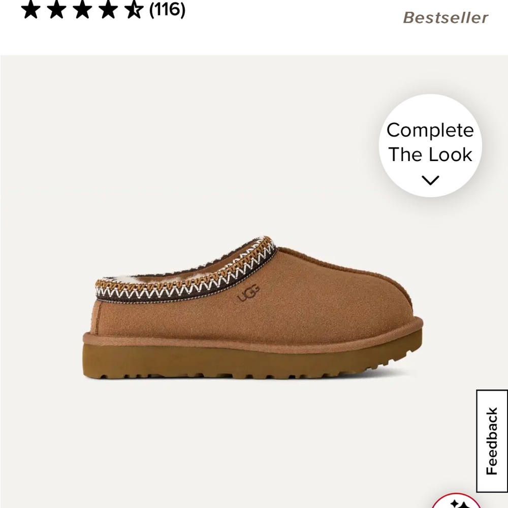 UGG Brown Suede Slippers with Cozy Interior